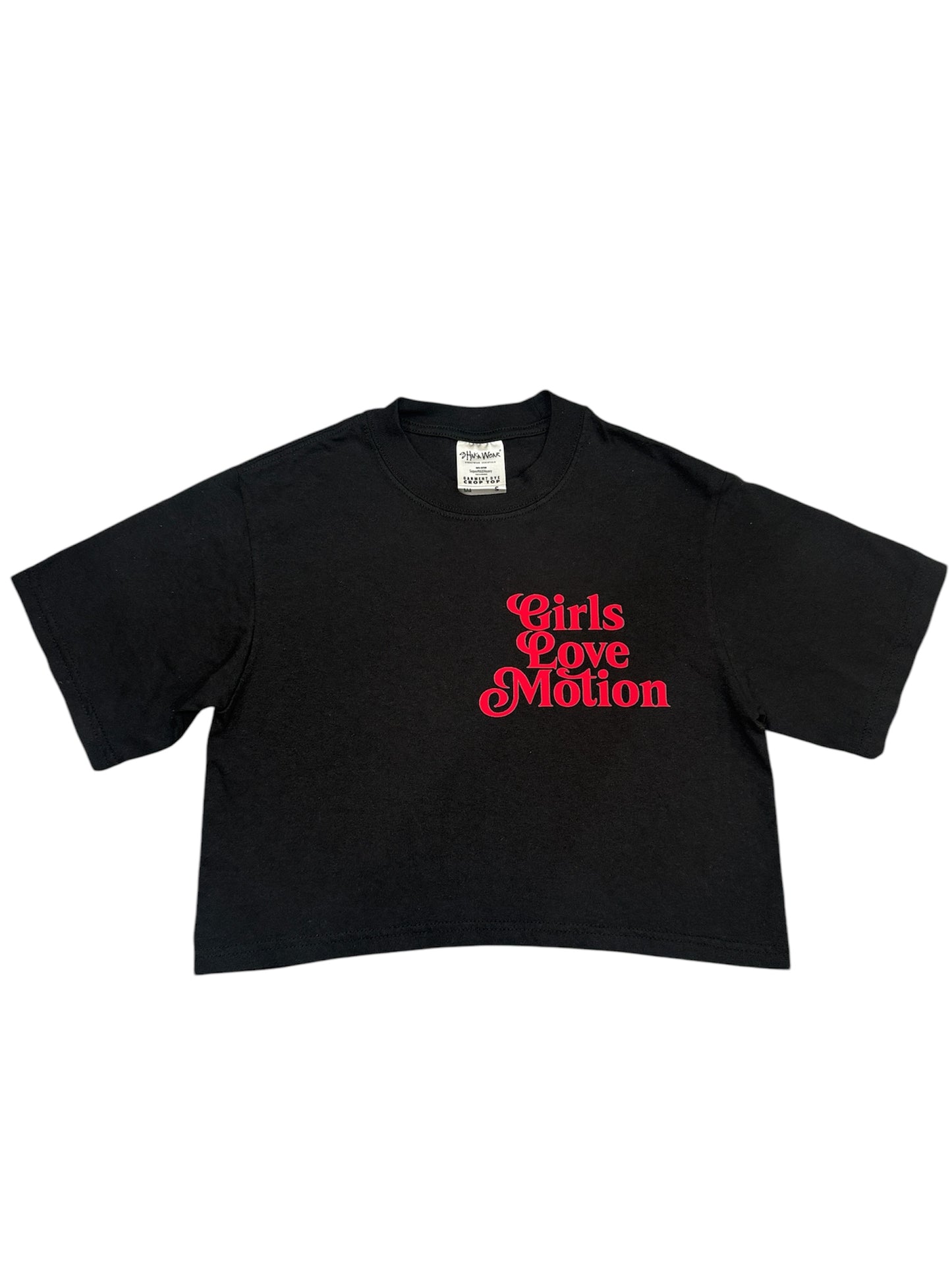 GIRLS LOVE MOTION CROP TOP
